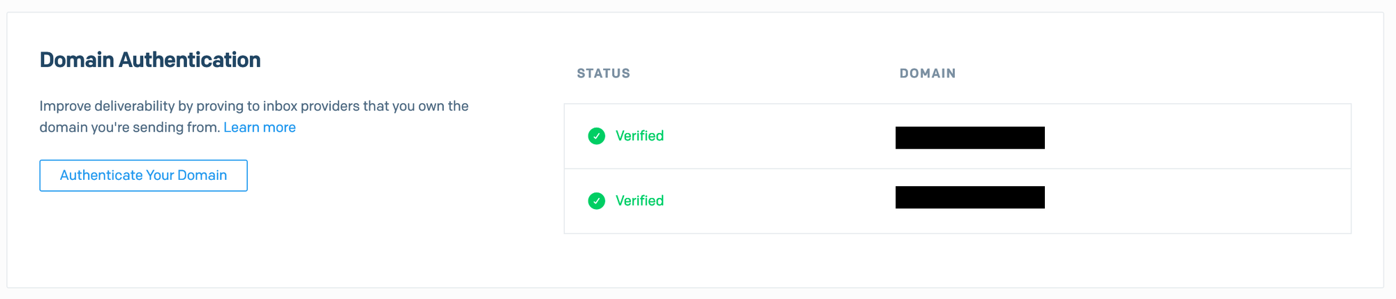 SendGrid - Domain Authentication